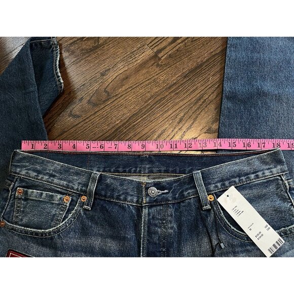 NWT Levi's x McLaren Racing 501 Jeans Mens Size 36x32 Vintage Dark Blue - Picture 5 of 9